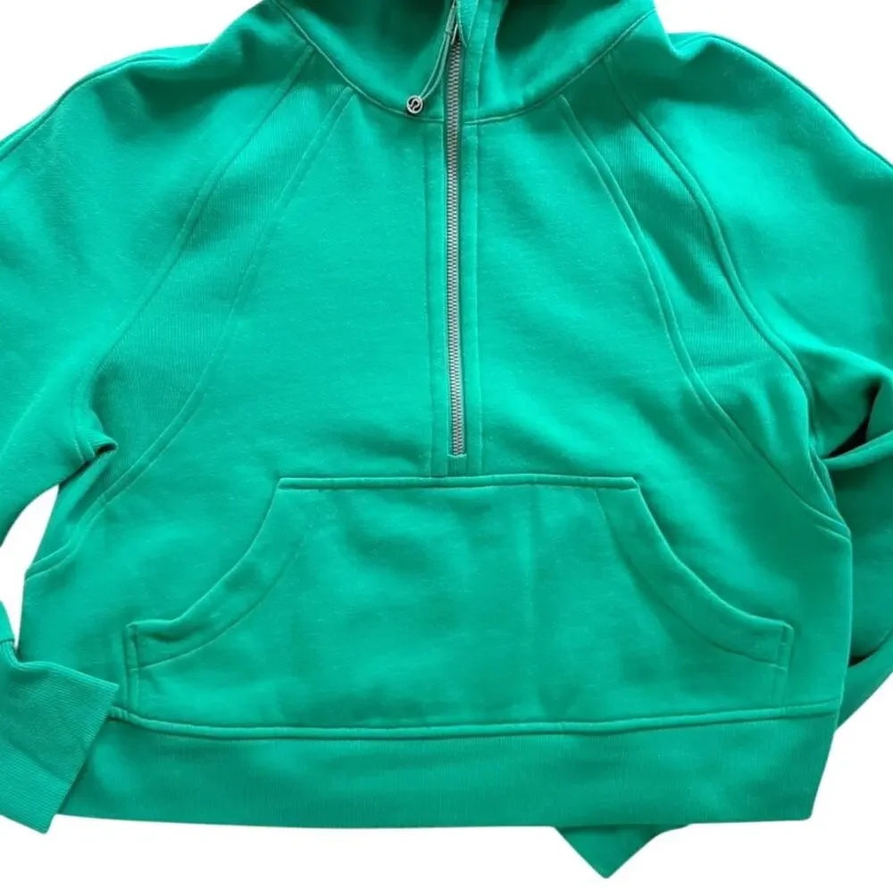 Lululemon Scuba Oversized Half-Zip Hoodie Cascadia Green Size XS/S Sweatshirt